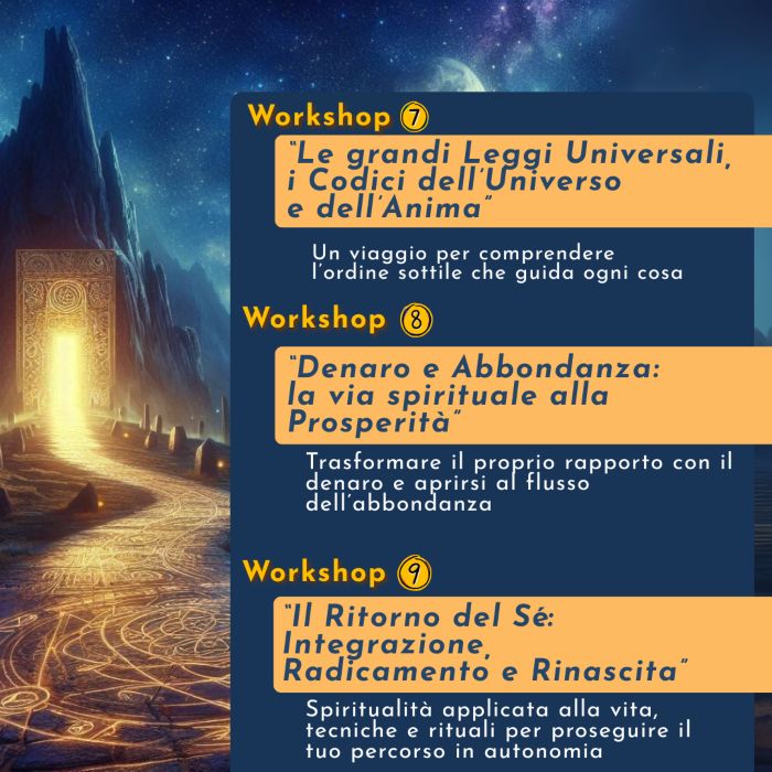 Piccola Scuiola Iniziatica - PROGRAMMA 3 Piccola Scuiola Iniziatica - PROGRAMMA 3